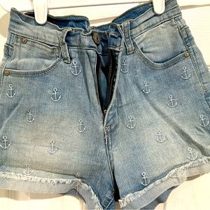 Wallflower High Rise Anchor Shorts